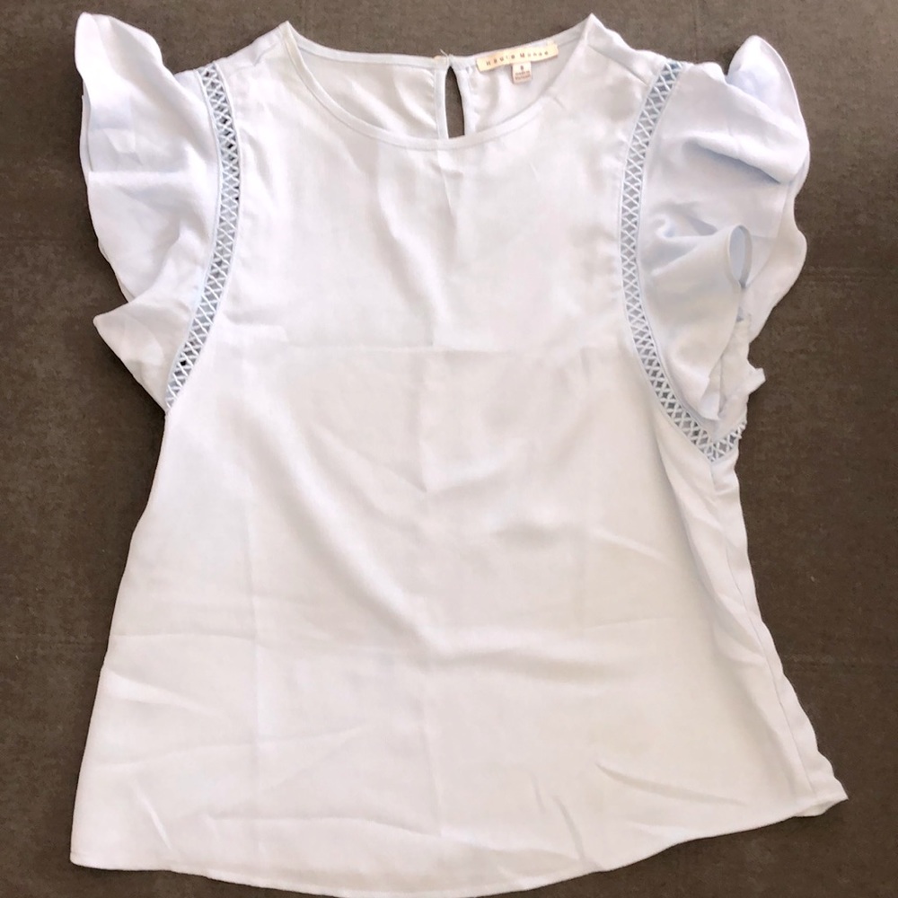 Baby blue blouse